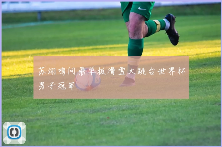 苏翊鸣问鼎单板滑雪大跳台世界杯男子冠军